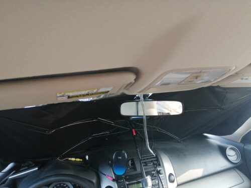 Car Windshield Sun Shade Umbrella – Keep Your Vehicle Cool & Protected photo review